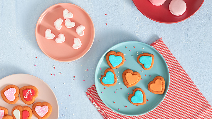 colorful heart treats