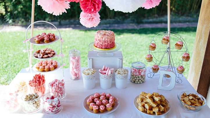 baby shower dessert table